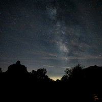 Milky Way and Bell Rock - Sedona