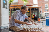 Jamey Turner, playing the glass harp, Alexandria, VA
