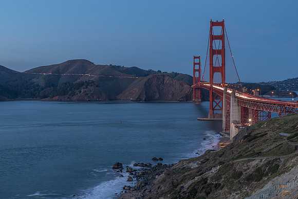 Golden Gate Bridge Blue Hour